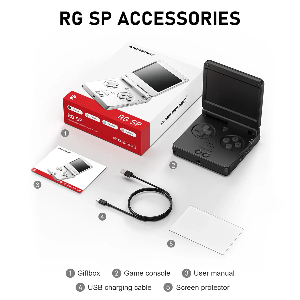 Anbernic RG SP Flip-top Retro Handheld Video Game Console