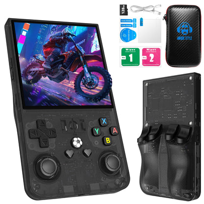 R36MAX Retro Handheld Game Console with Carrying Case